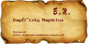 Bagóczky Magdolna névjegykártya